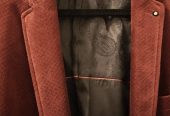 Veste DEVRED Daim rouge